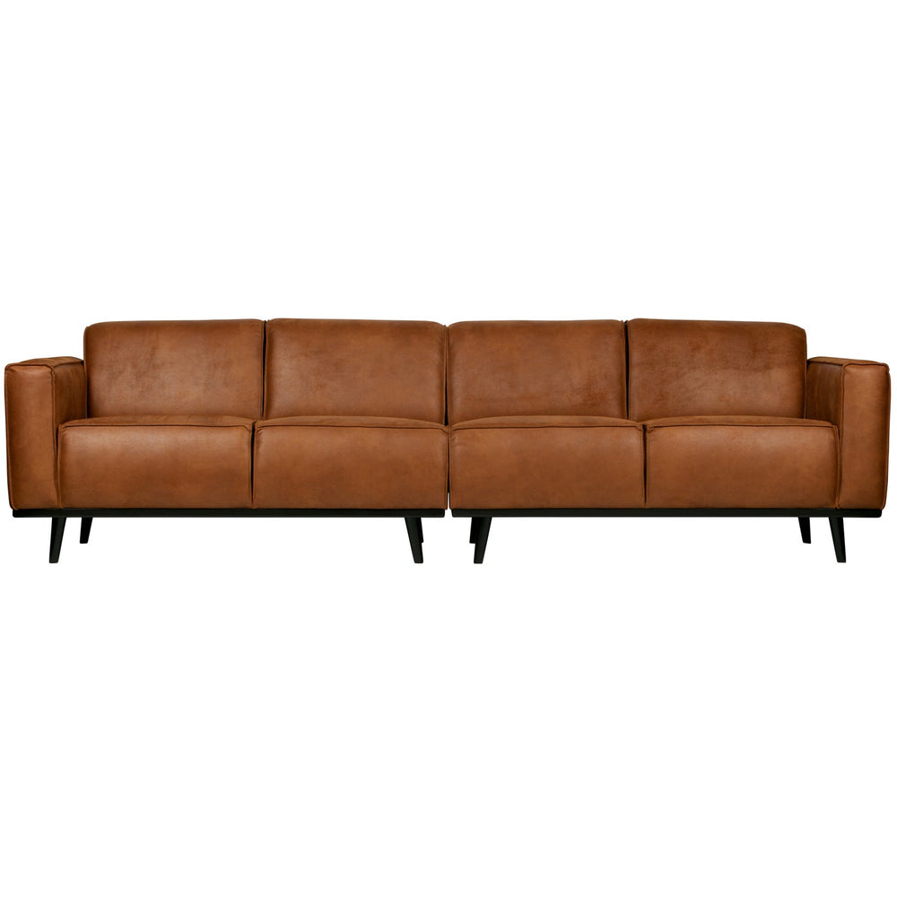 4-vietų 280 Cm STATEMENT SOFA EKO ODA, Konjako spalva