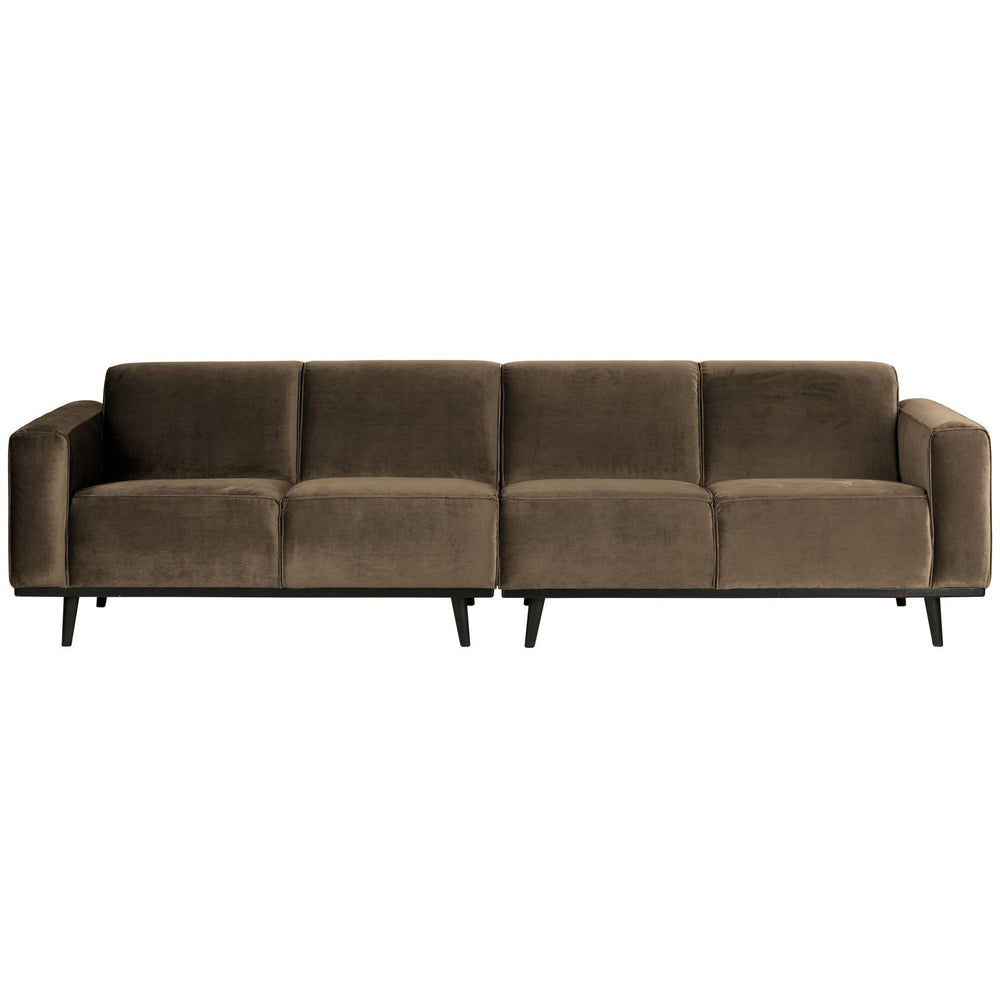 4-vietų 280 Cm STATEMENT SOFA VELVETAS, Pilkai ruda