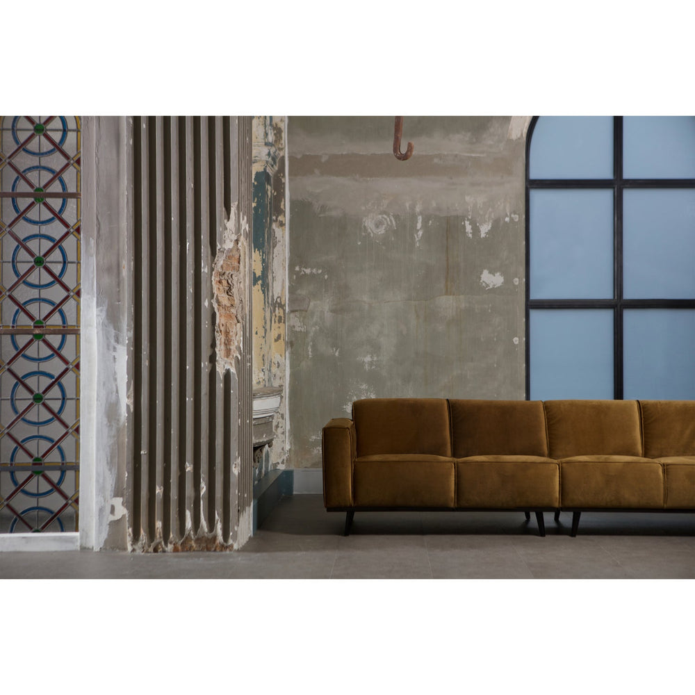 4-vietų 280 Cm STATEMENT SOFA VELVETAS, Medaus geltona