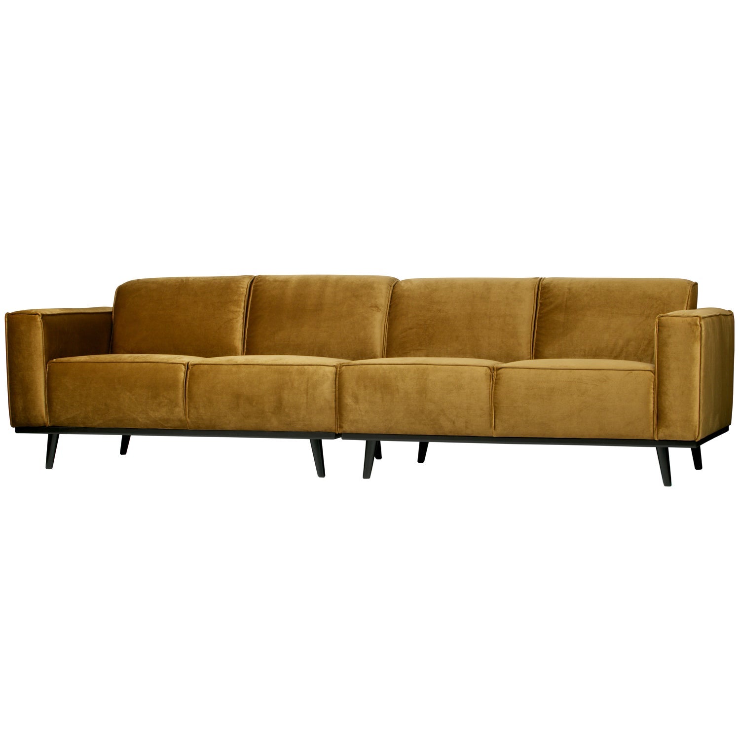 4-vietų 280 Cm STATEMENT SOFA VELVETAS, Medaus geltona