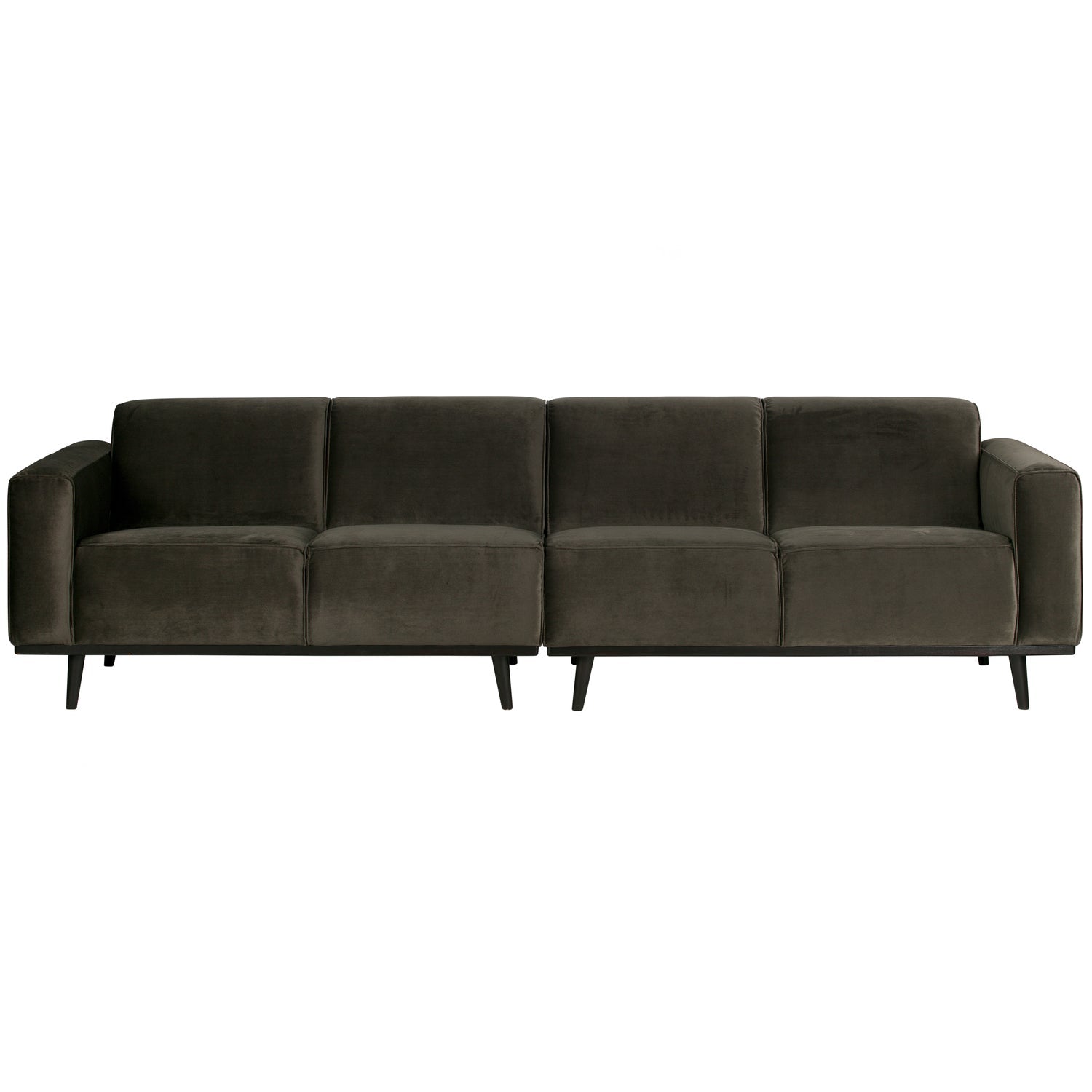 4-vietų 280 Cm STATEMENT SOFA VELVETAS, Šiltai žalia