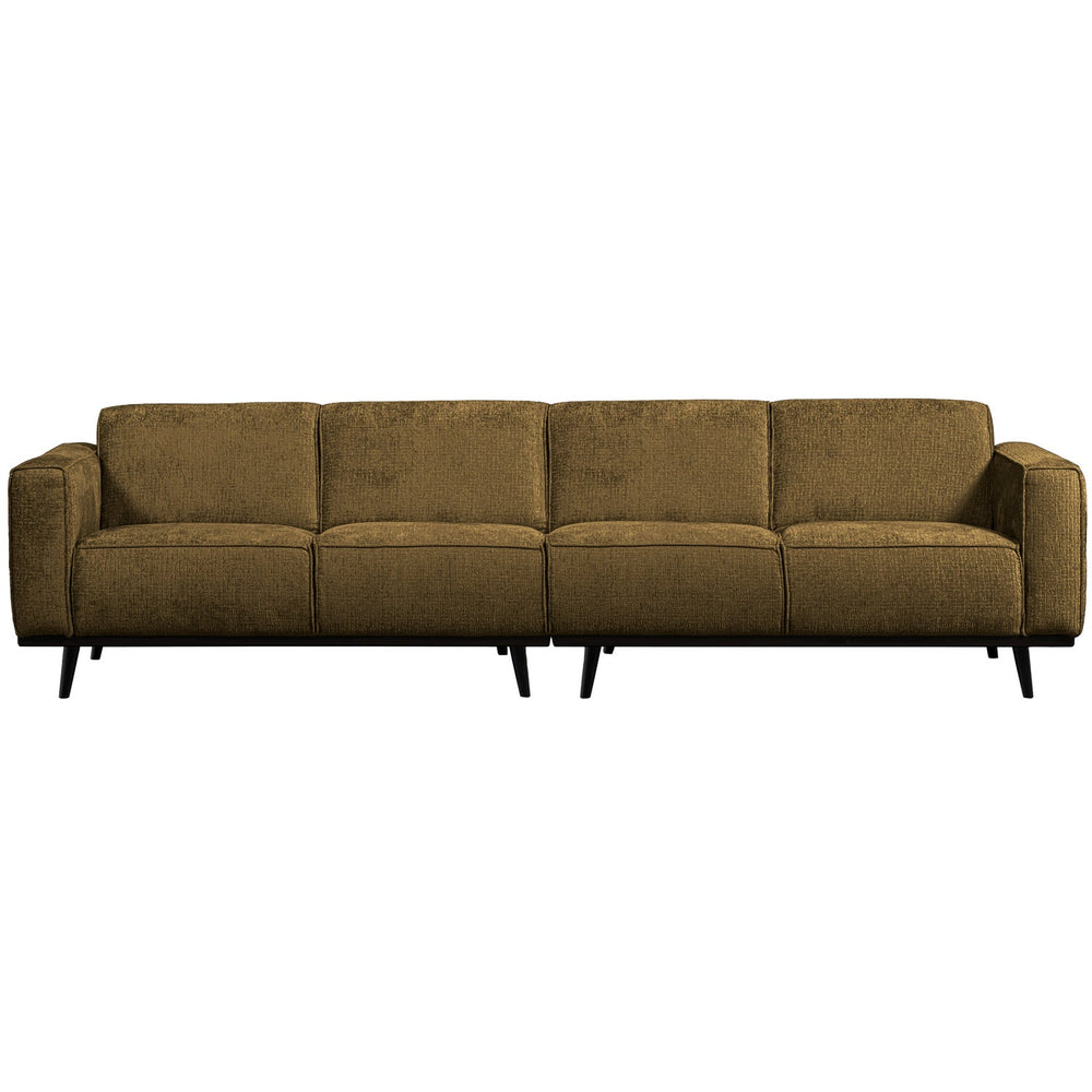 Four-seater 280 cm STATEMENT, textured velvet, brass