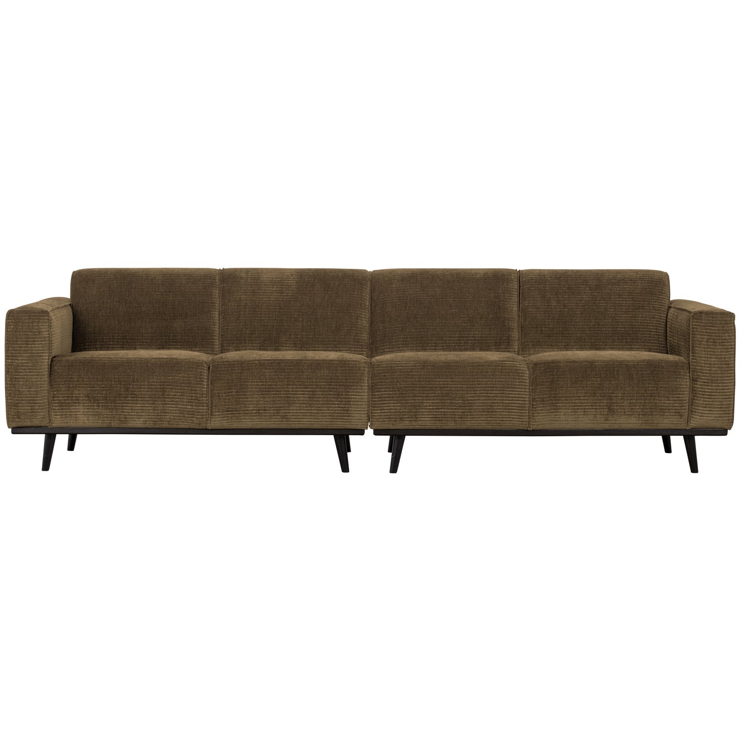 4-vietų 280 Cm STATEMENT SOFA RIB AUDINYS, Akmens spalva
