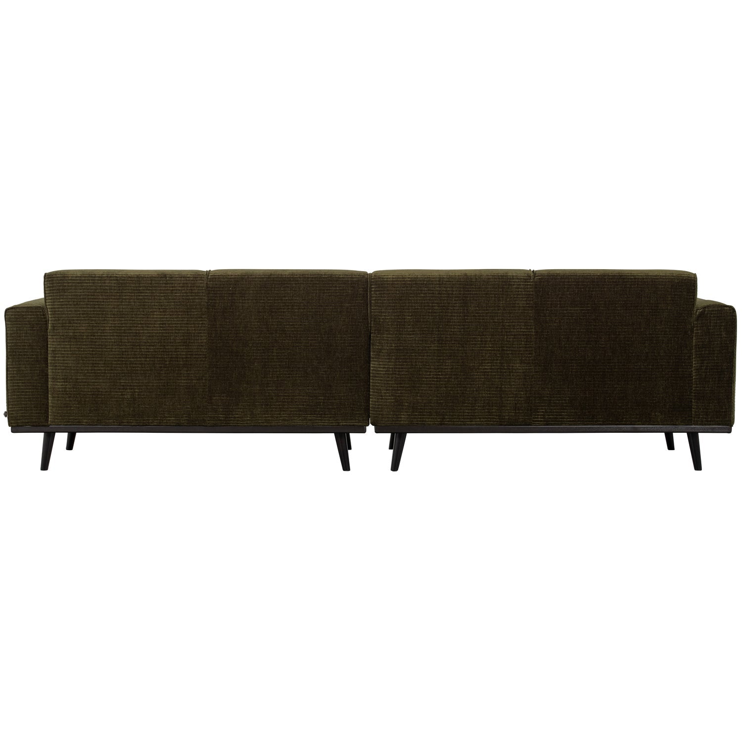 4-vietų 280 Cm STATEMENT SOFA RIB AUDINYS, Šiltai žalia