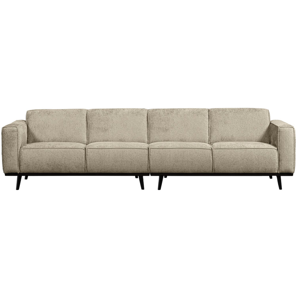 Four-seater 280 Cm STATEMENT, textured velvet, wheat color