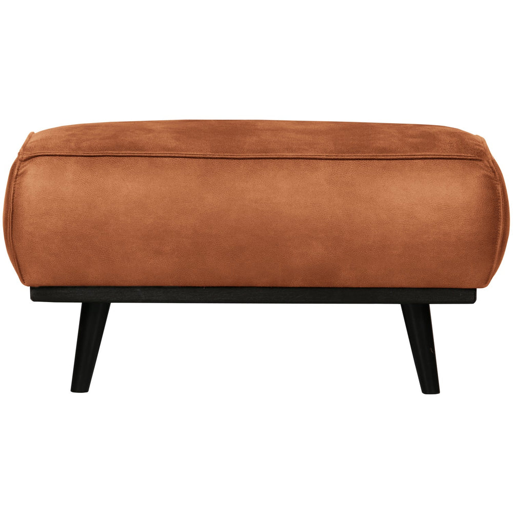 STATEMENT Ottoman, Cognac Eco Leather