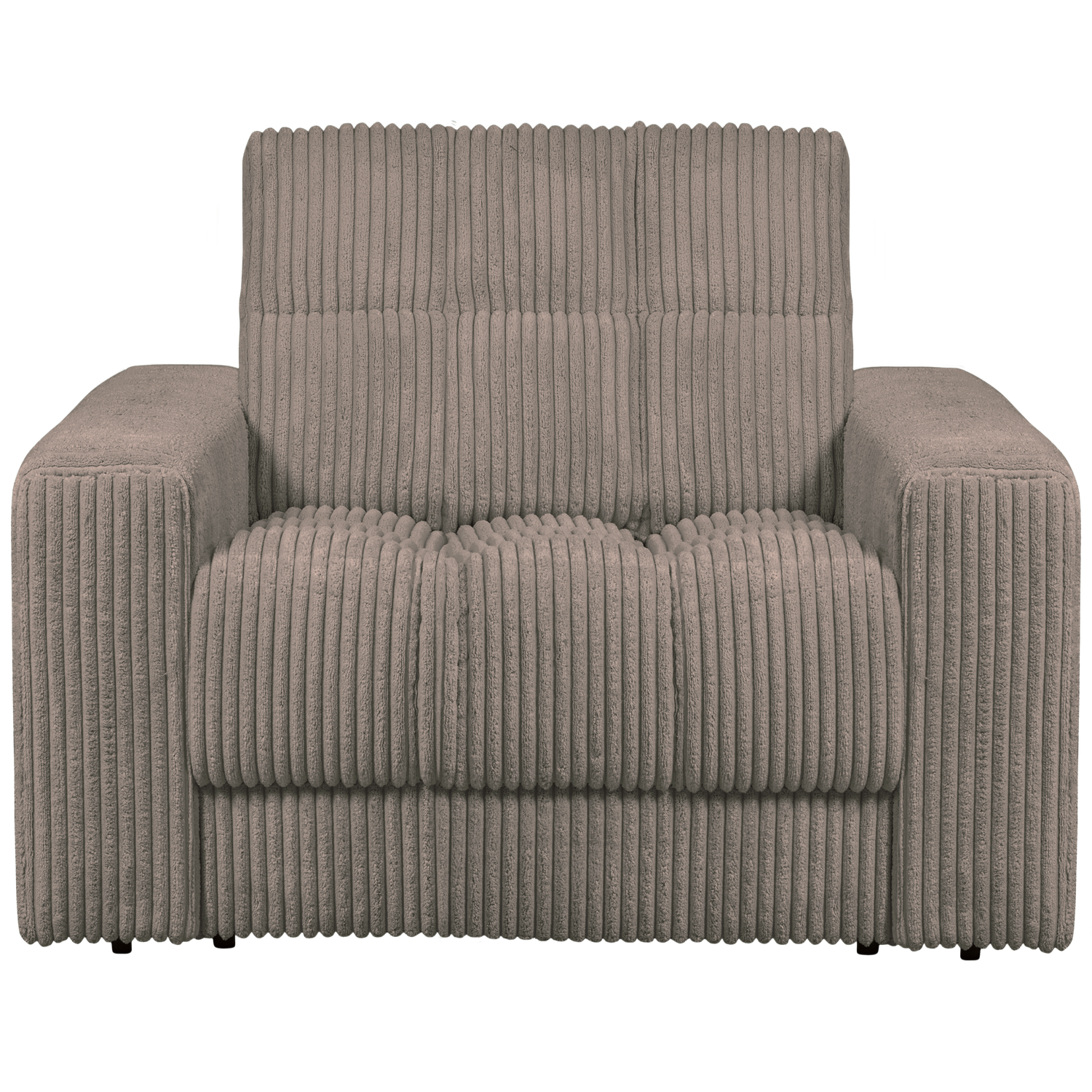 Fotelis SECOND DATE, rib audinys Mud