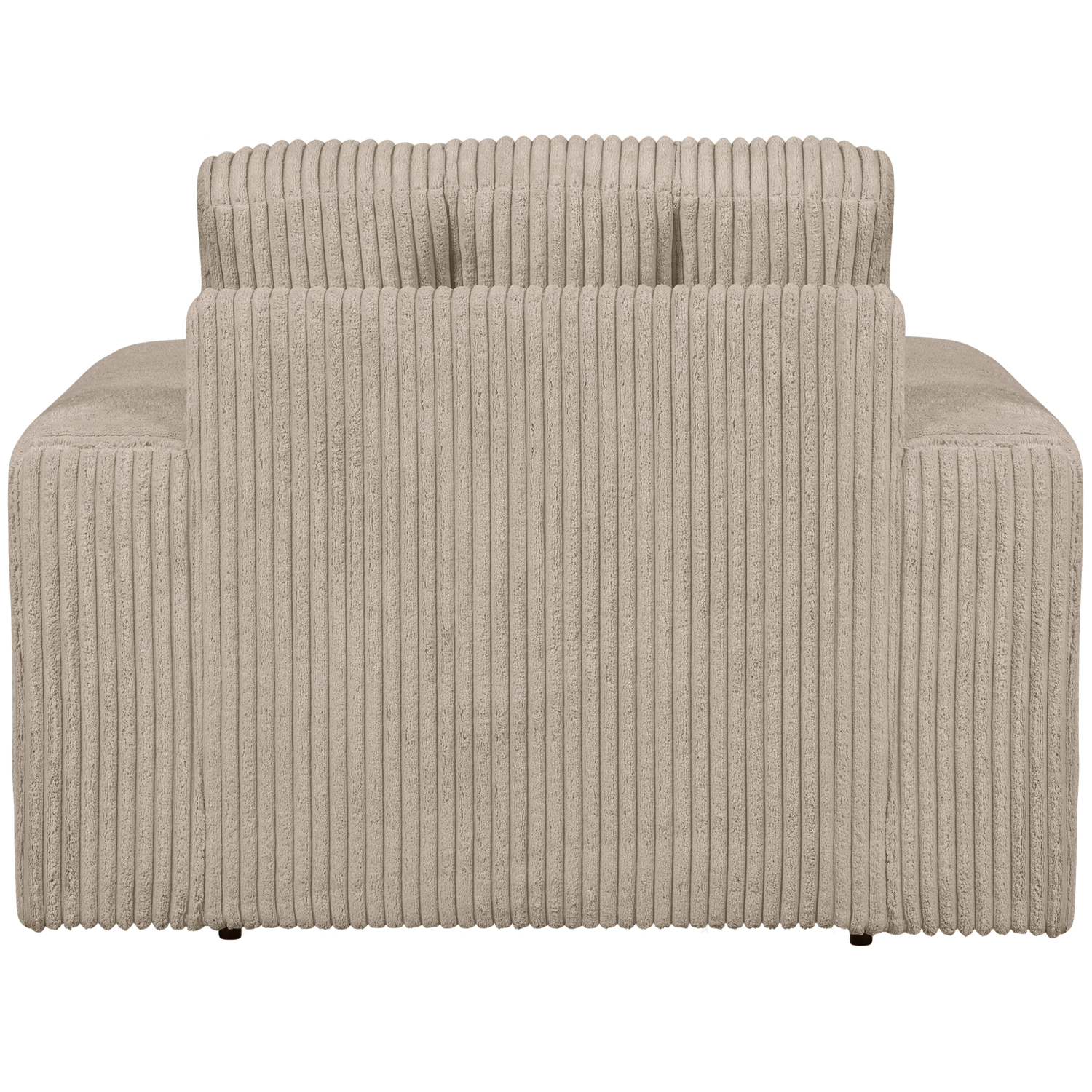 Armchair SECOND DATE, rib fabric Travertine
