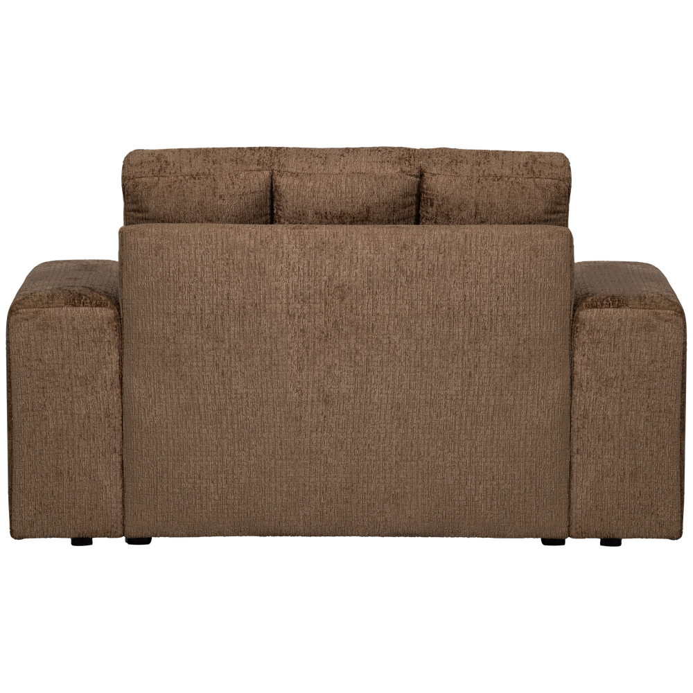Two-seater armchair SECOND DATE, velvet Brass