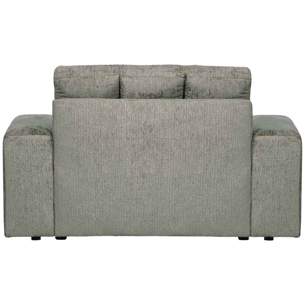 Two-seater armchair SECOND DATE, velvet Frost