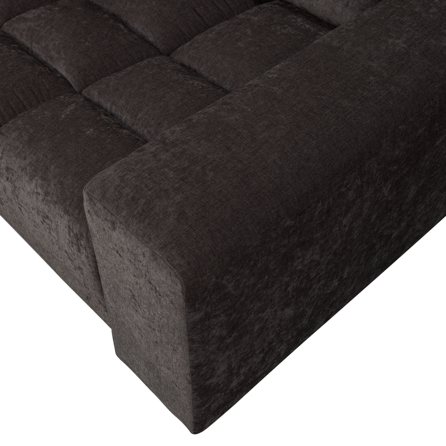 Dvivietė sofa SECOND DATE, vintažinis audinys, antracito spalva