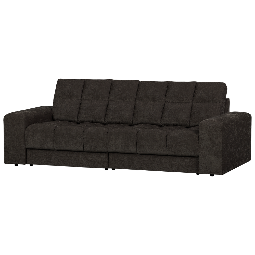 Dvivietė sofa SECOND DATE, vintažinis audinys, antracito spalva