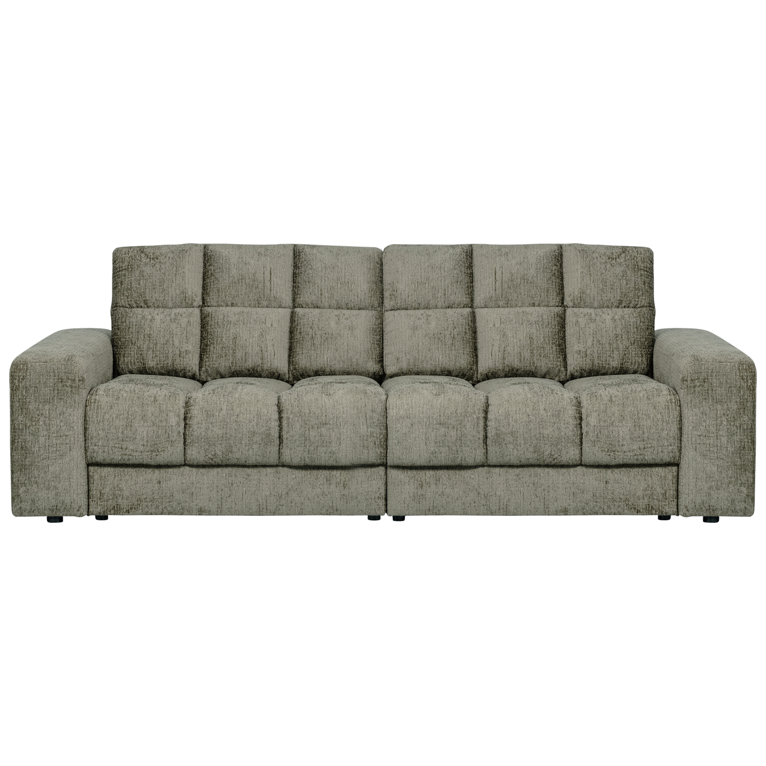 Dvivietė sofa SECOND DATE, struktūrinis aksomas, frost