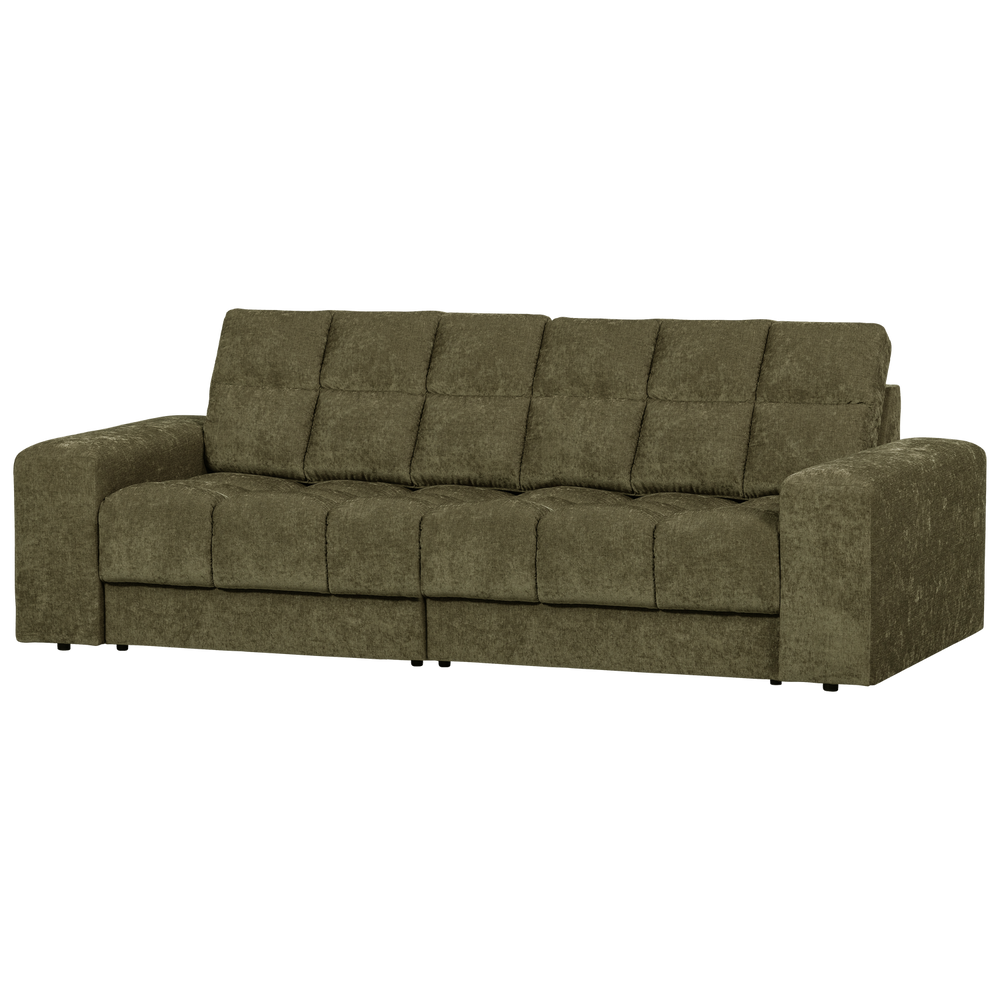 Two-seater sofa SECOND DATE, vintage fabric, green