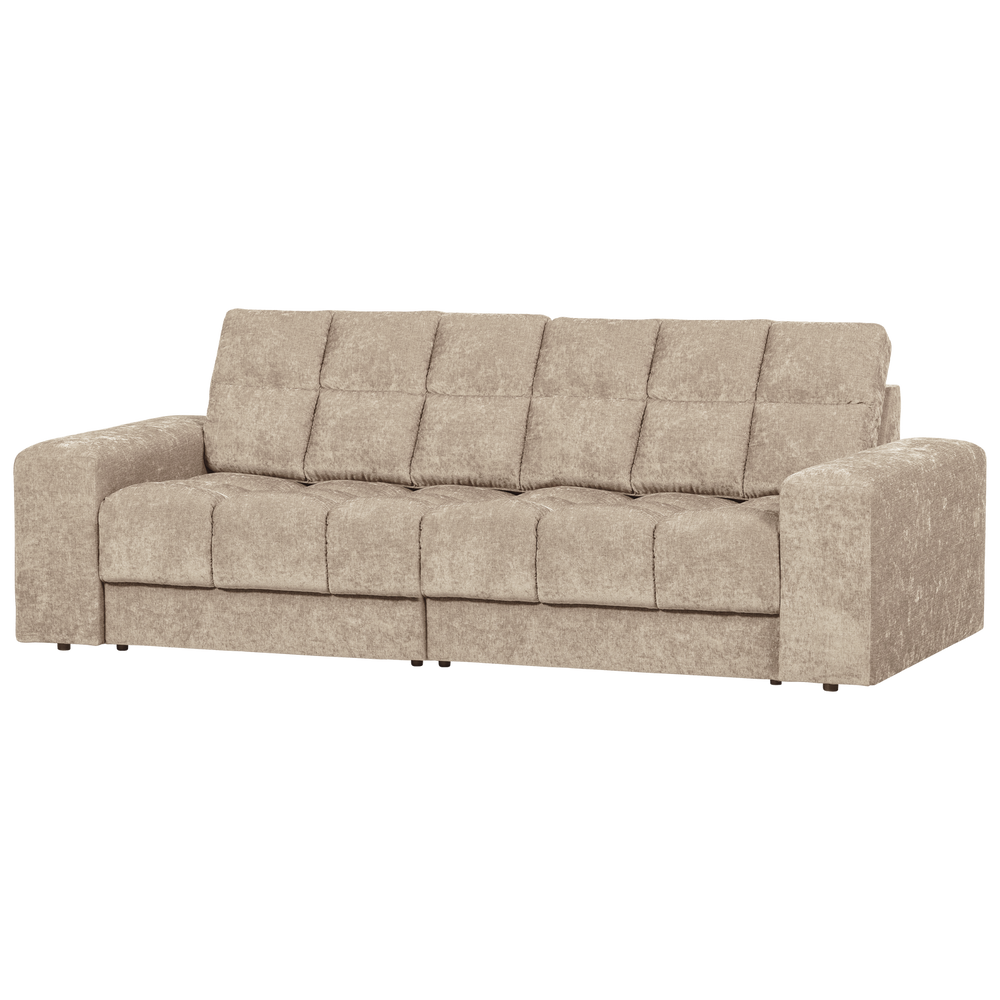 Dvivietė sofa SECOND DATE, vintažinis audinys, nougat