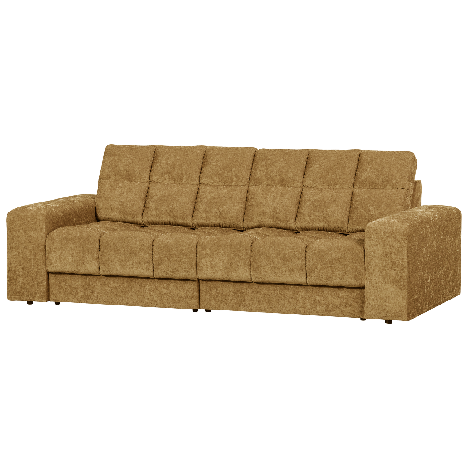 Dvivietė sofa SECOND DATE, vintažinis audinys, auksinė