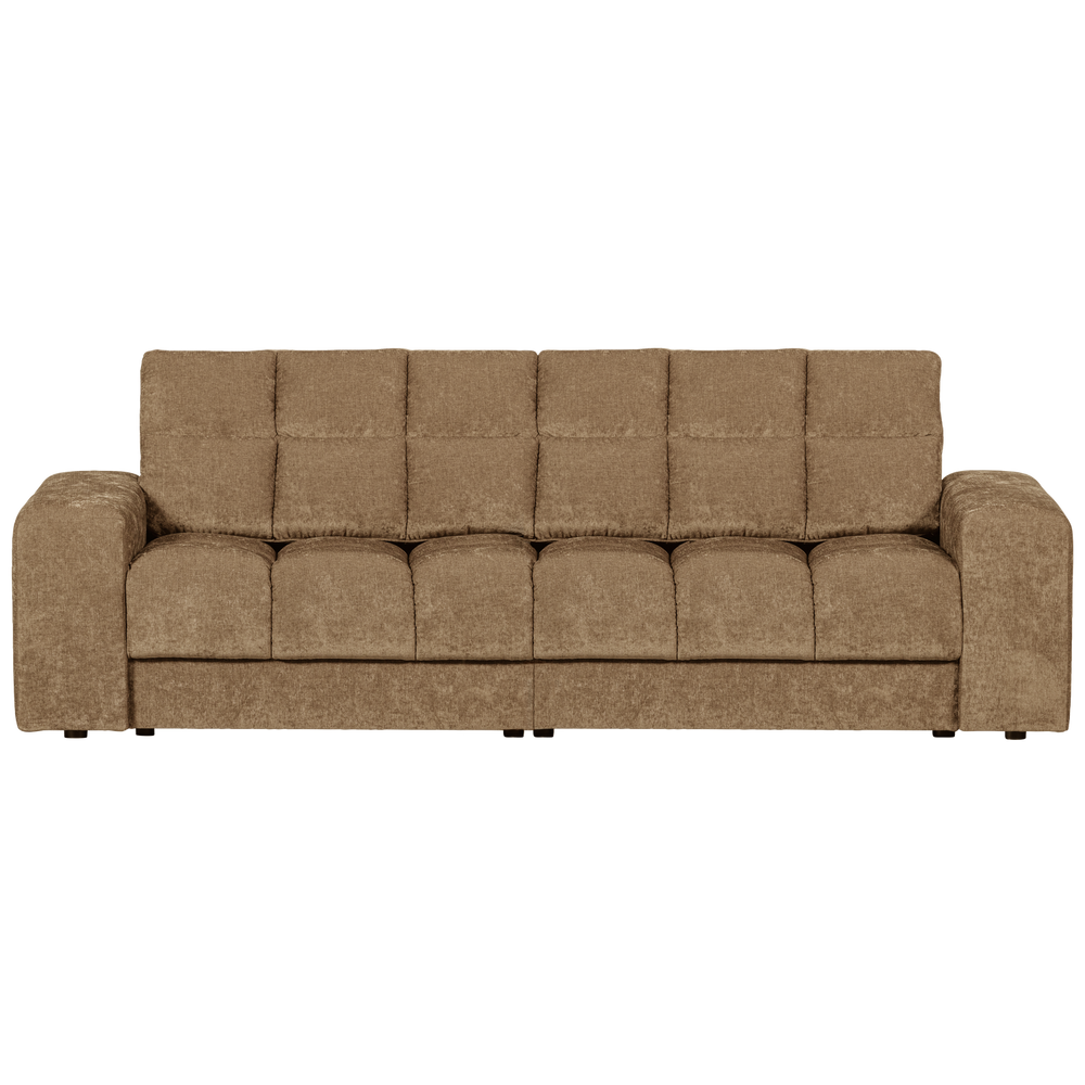 Dvivietė sofa SECOND DATE, vintažinis audinys, smėlio spalvos