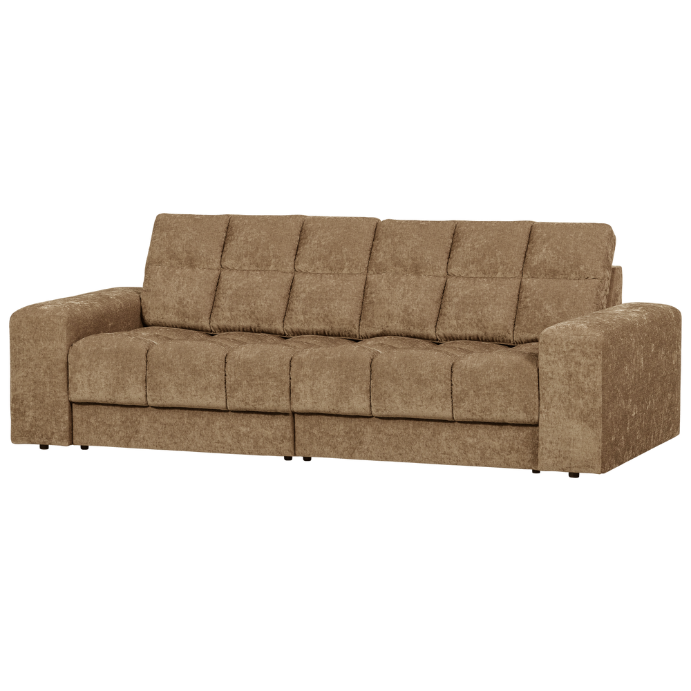 Dvivietė sofa SECOND DATE, vintažinis audinys, smėlio spalvos