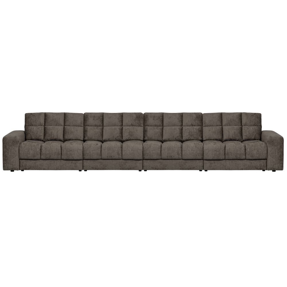 Four-seater SECOND DATE, textured velvet, mountain