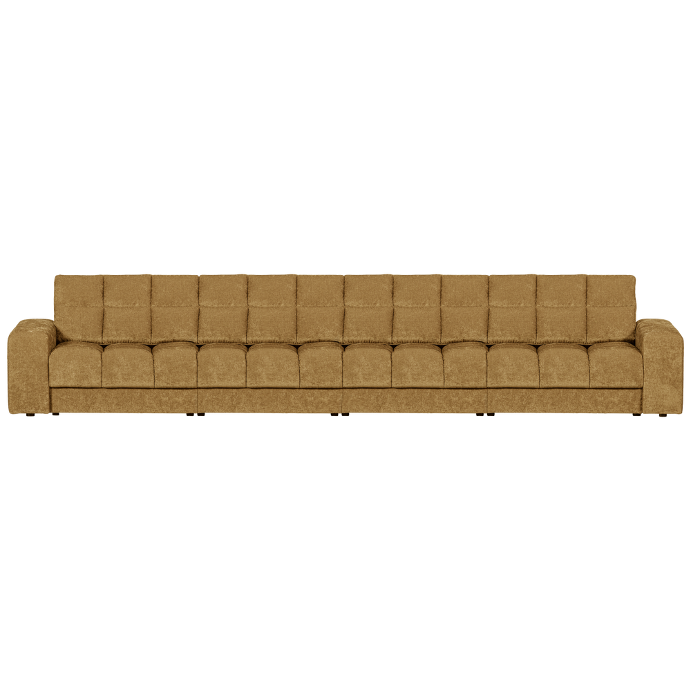 Four-seater SECOND DATE, vintage fabric, gold