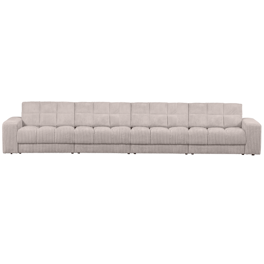 Keturvietė sofa SECOND DATE RIBCORD, natural