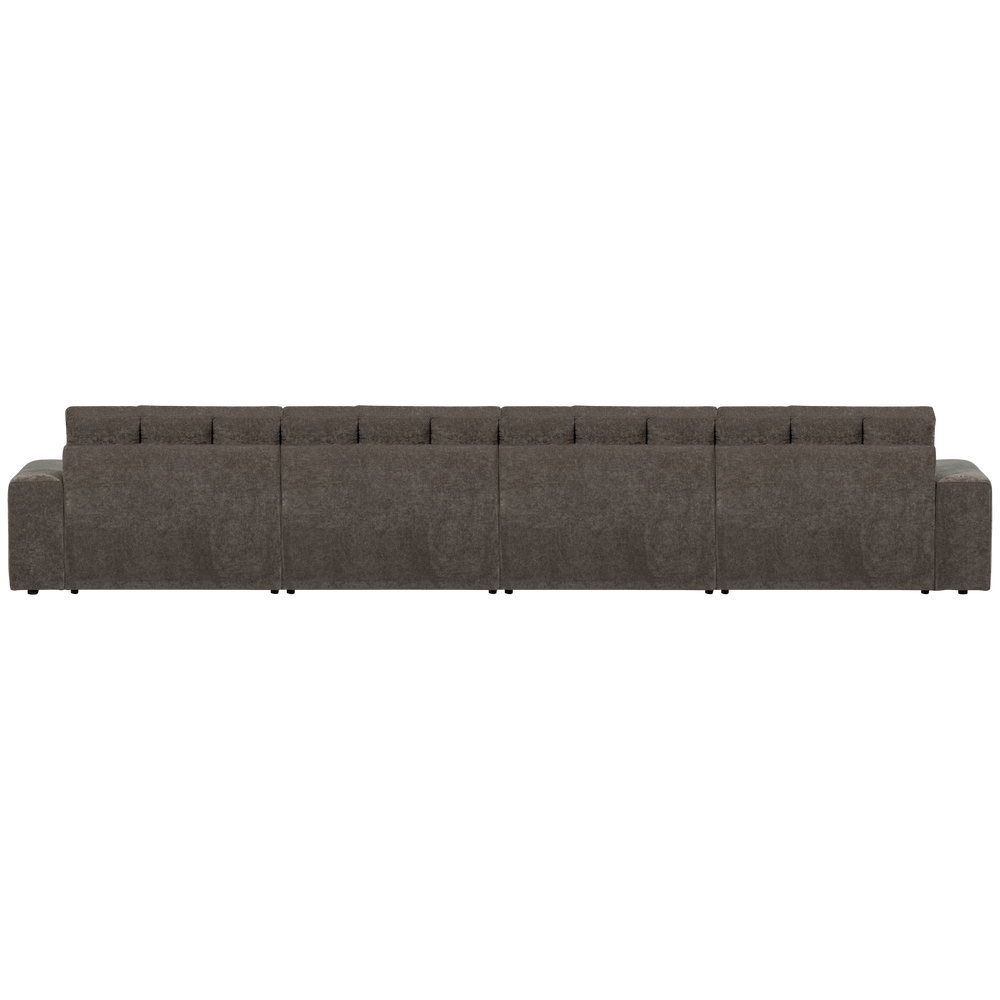 Four-seater SECOND DATE, vintage fabric, warm gray
