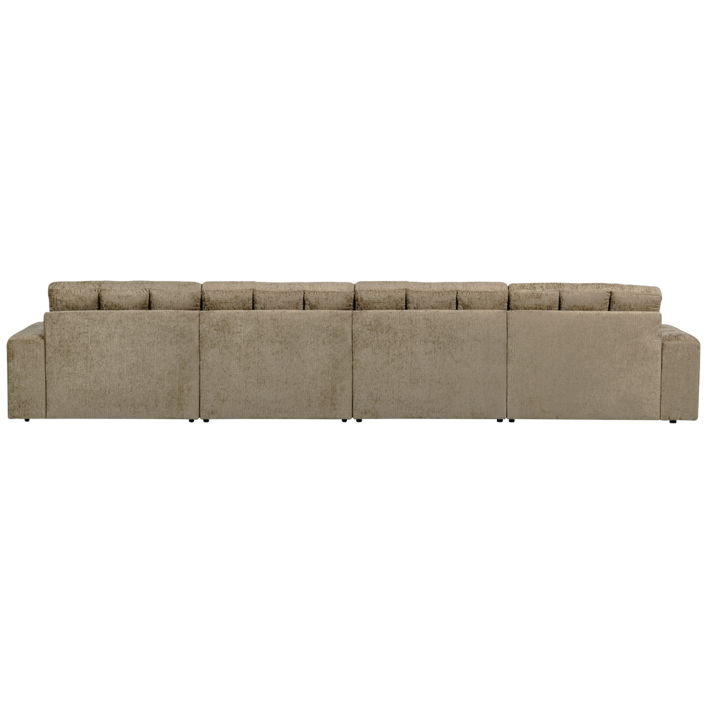 Keturvietė sofa SECOND DATE RIBCORD, stambus velvetas, wheatfield