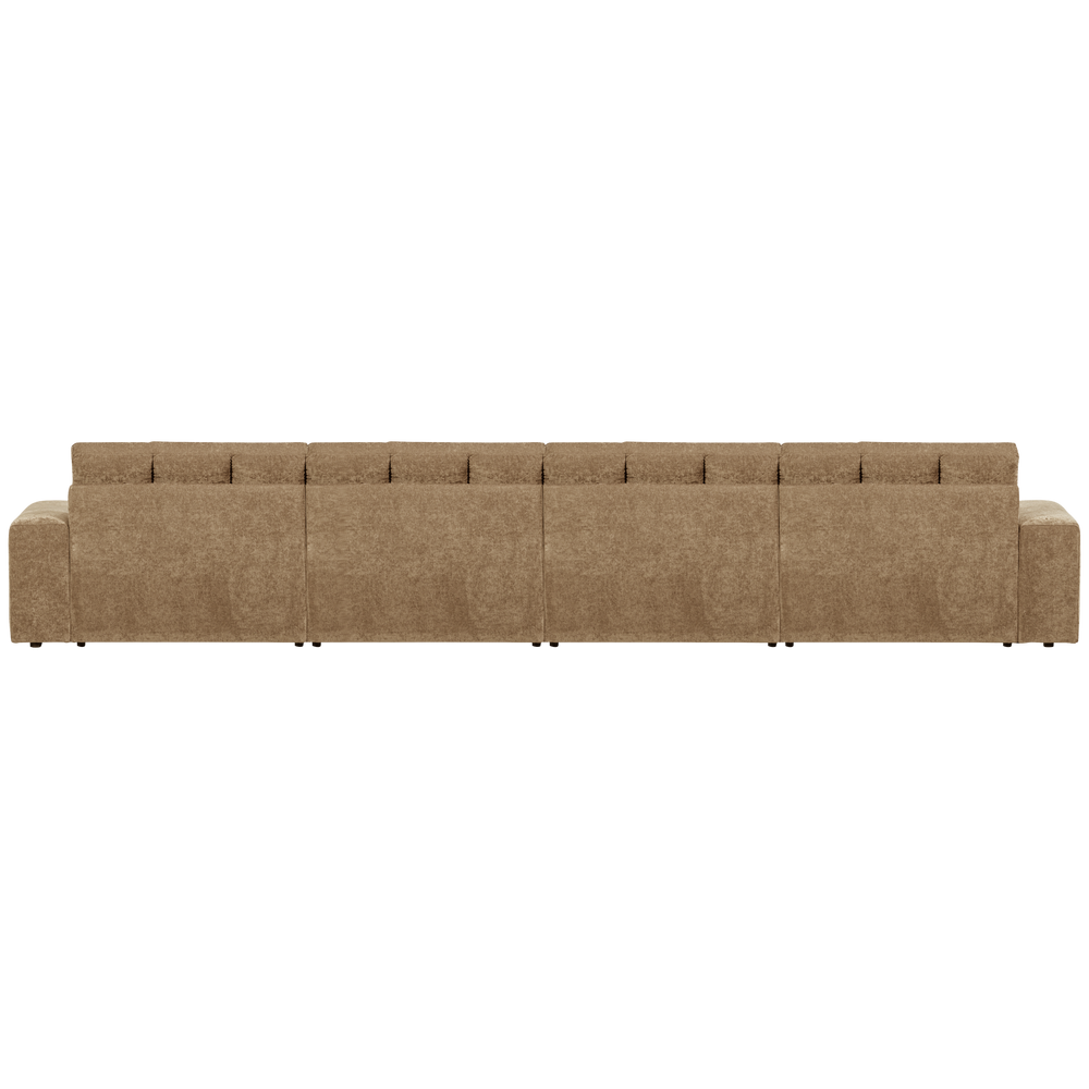 Keturvietė sofa SECOND DATE RIBCORD, vintage, smėlio