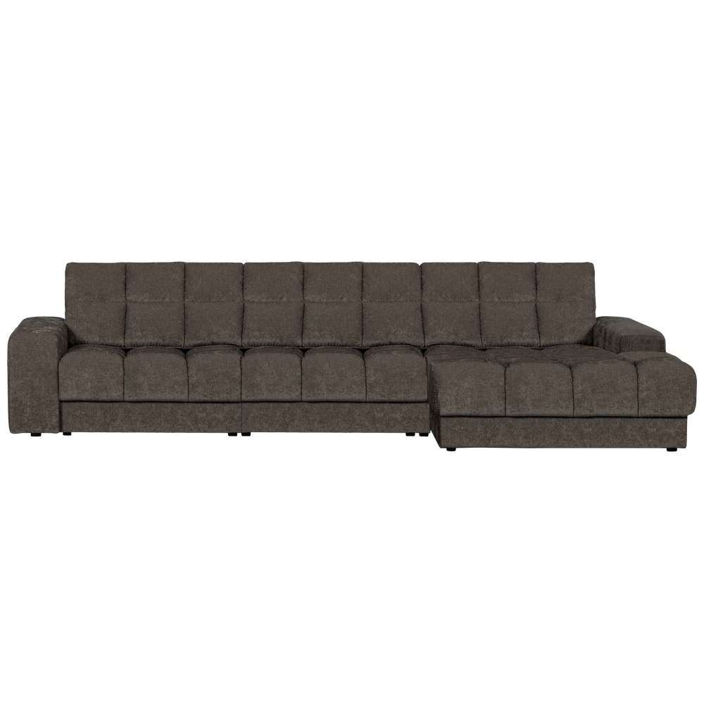 SECOND DATE Right-hand Sectional Element, vintage fabric, warm grey