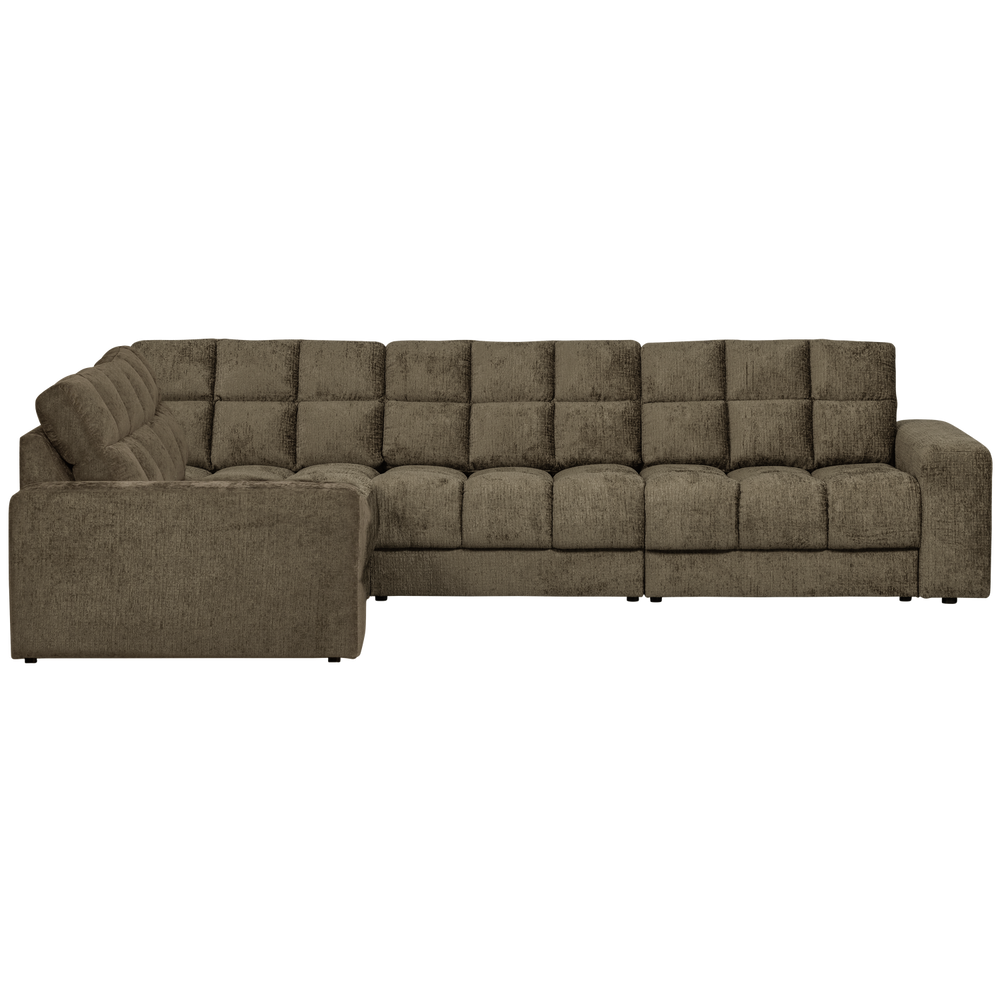 Kampinė sofa SECOND DATE, struktūrinis aksominis bonsai