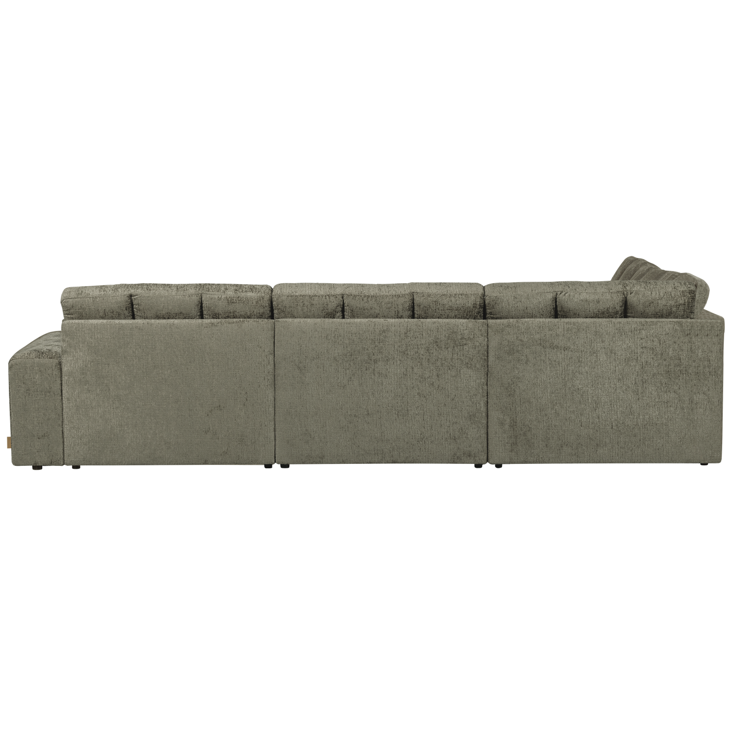Kampinė sofa SECOND DATE, struktūrinis aksomas, frost