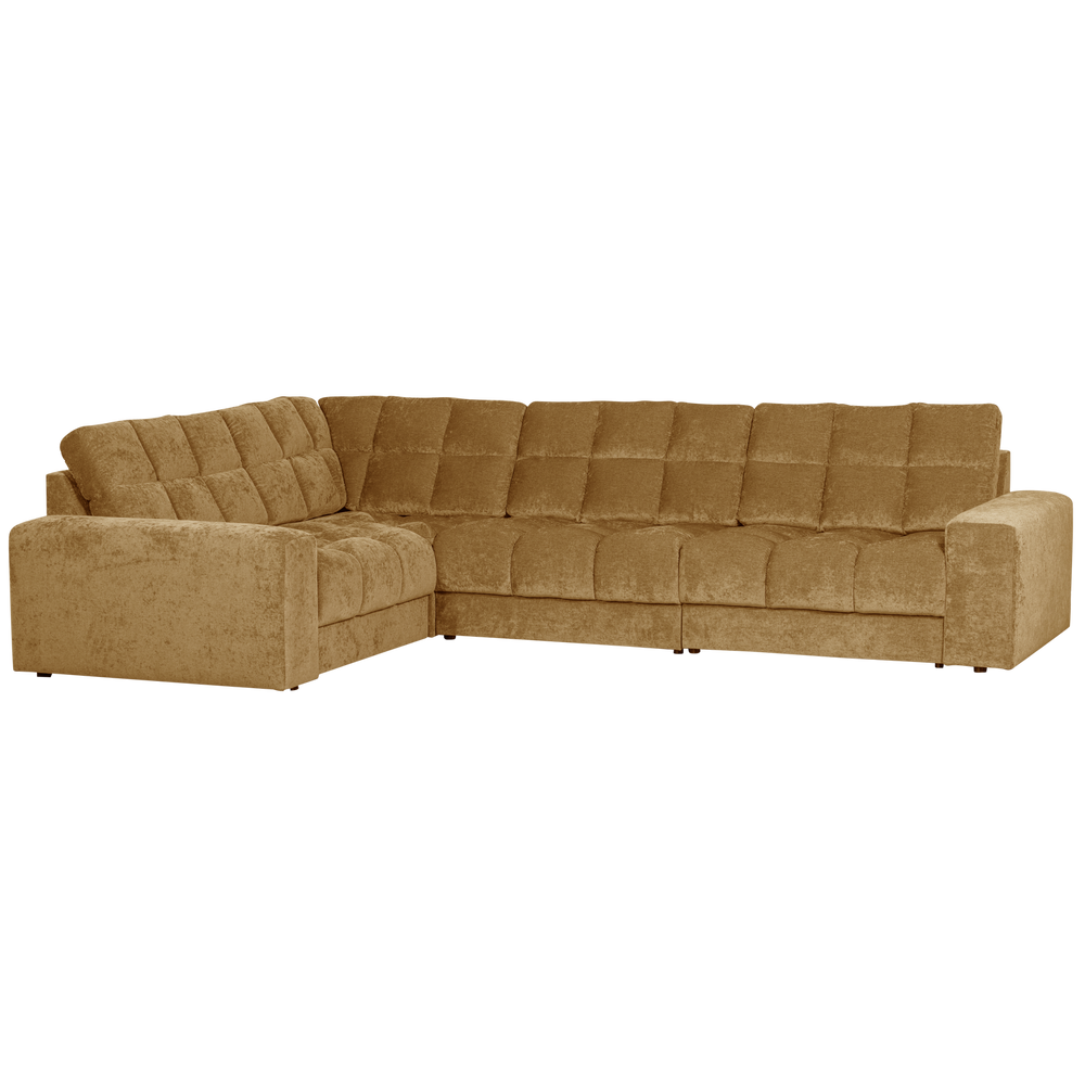 SECOND DATE corner sofa, vintage fabric, golden