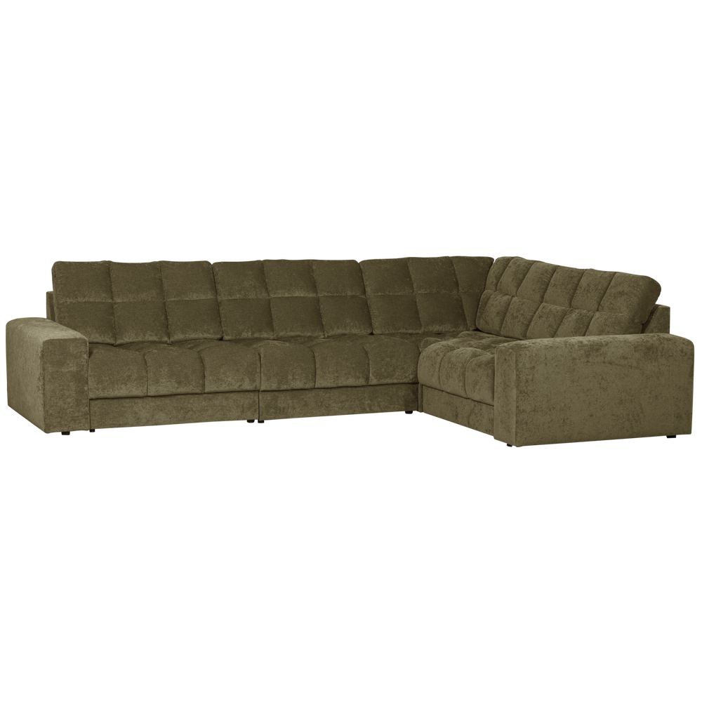 Kampinė sofa SECOND DATE dešininė, žalia