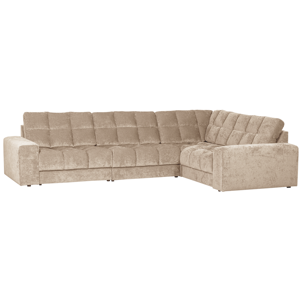 Dešinioji Kampinė SECOND DATE, vintažinis audinys, nougat