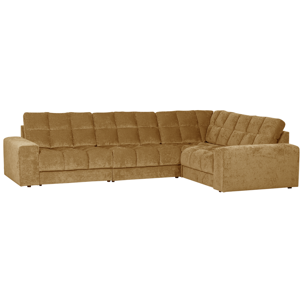 Kampinė sofa SECOND DATE dešininė, auksinė