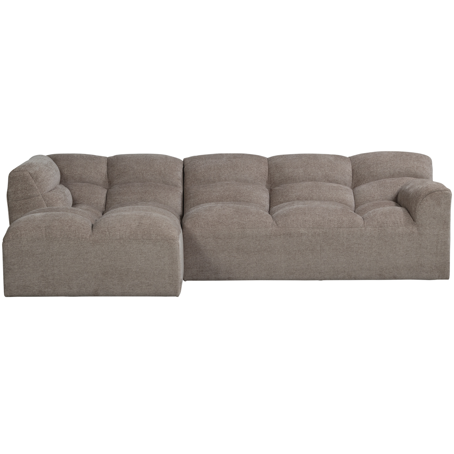 Kampinė sofa TIBAS, kairė, šviesiai smėlinė