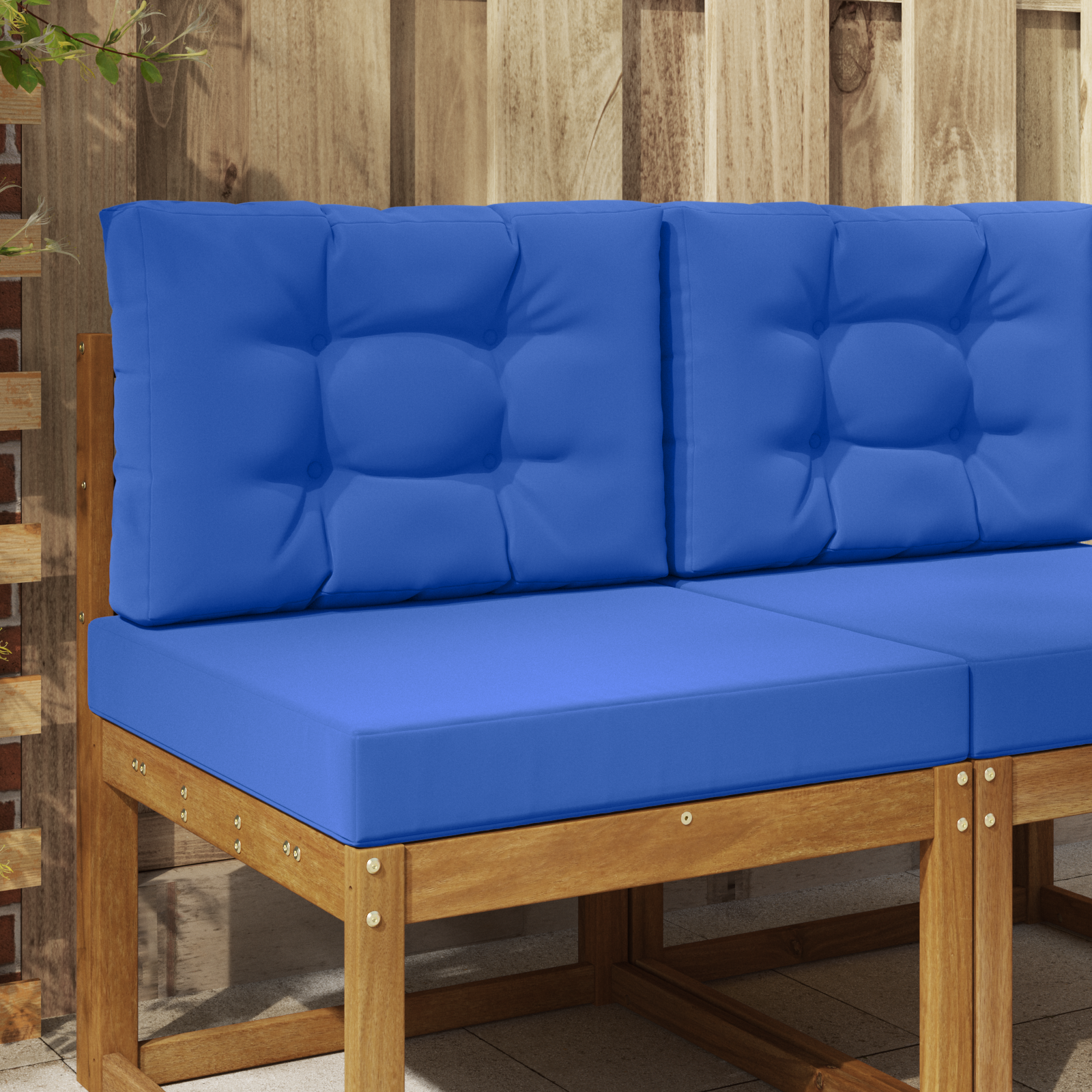 Lauko sofa pagalvėlė 2 pcs Karališka mėlyna Poliesteris