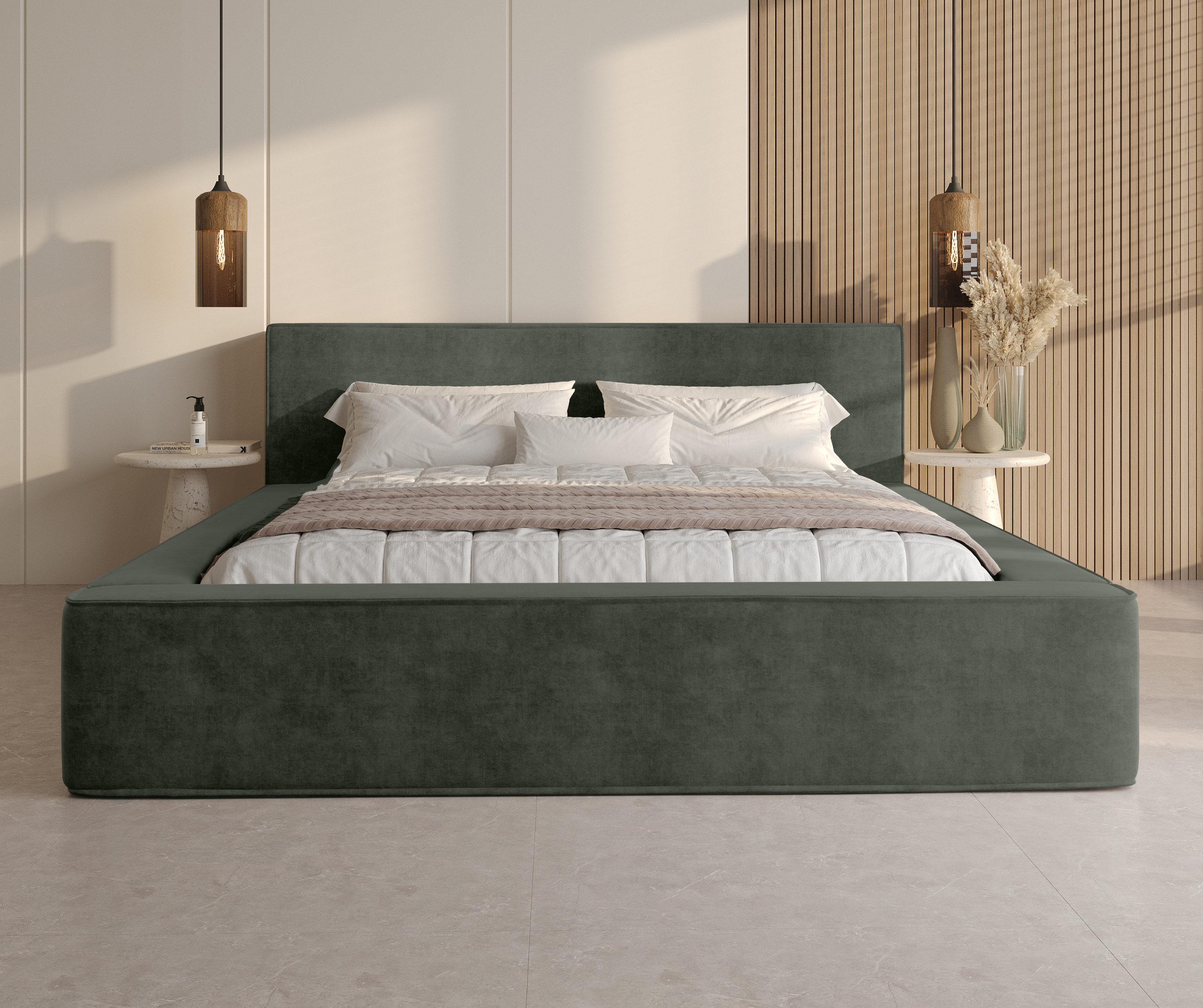 Lova BERNAND, tamsiai žalias veliūras