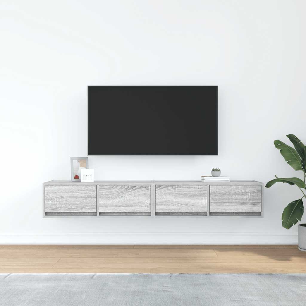 Televizoriaus spintelės, 2vnt., 80x31x25,5 cm, mediena