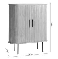 Komodos HALDOR minimalistinio dizaino detalė