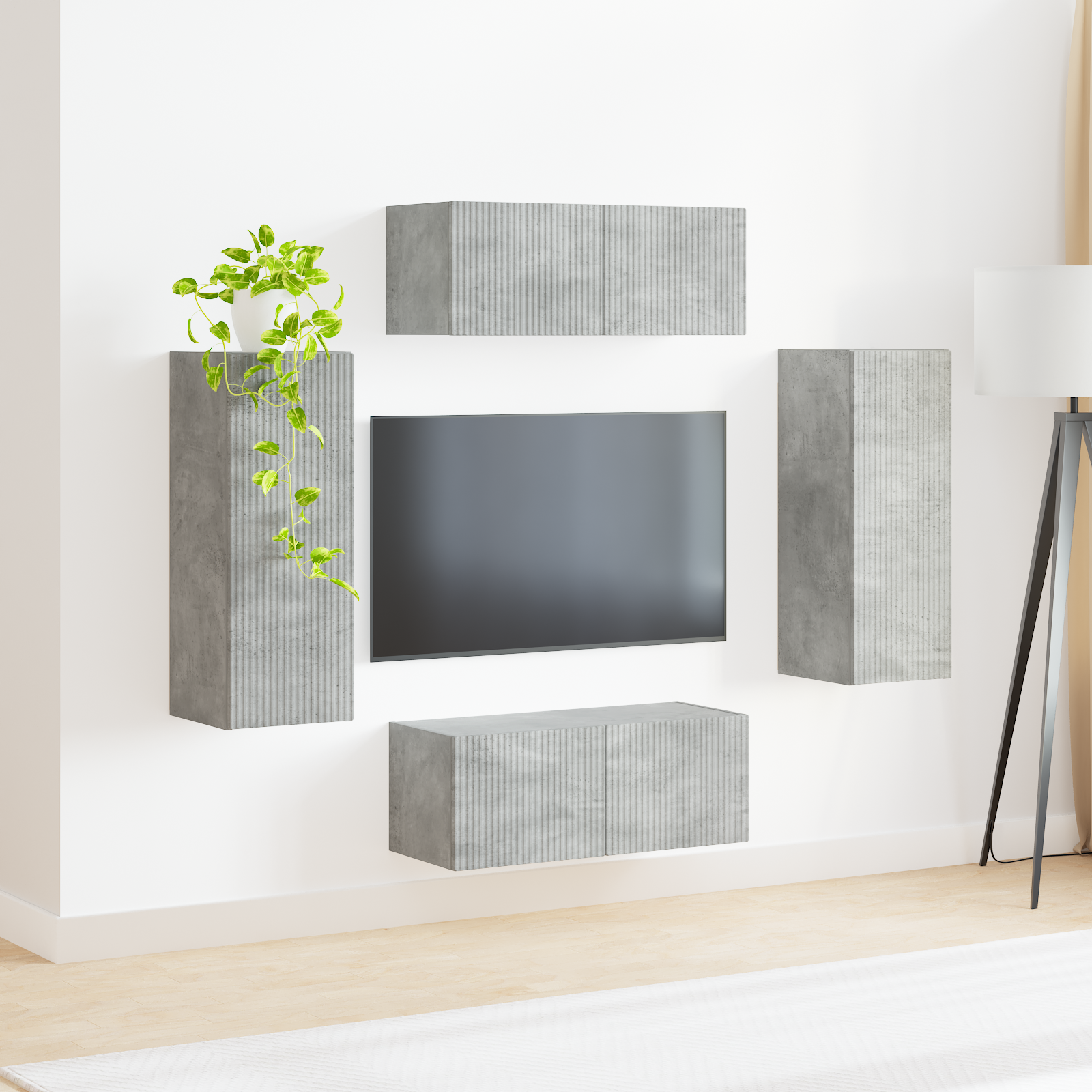 Betono pilka 78,5 x 30 x 29,5 cm