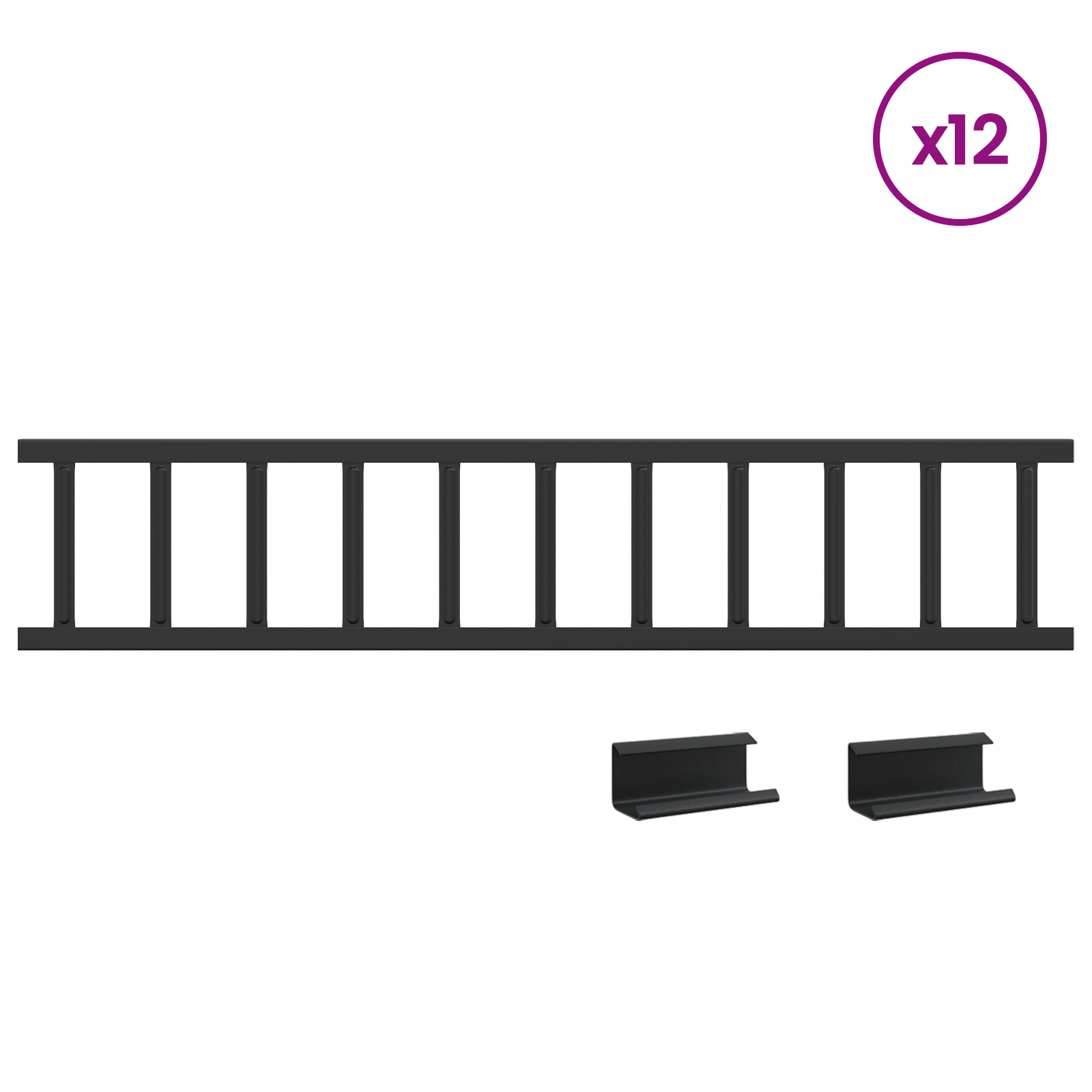 Jumta sniega barjera 1200 x 2,5 x 20 cm Tērauds