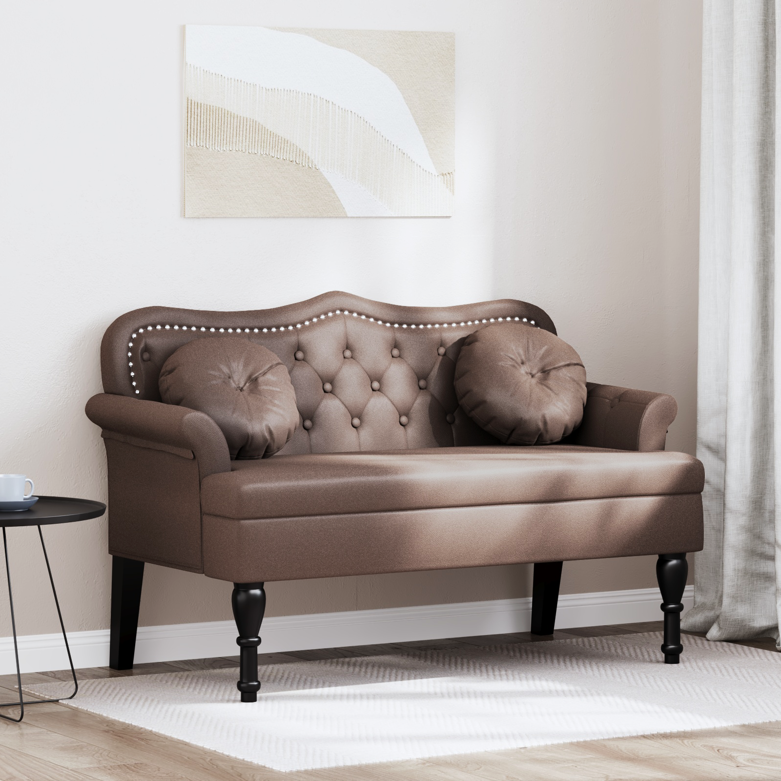 Česterfīldas sols Brūns 120,5 x 65 x 75 cm Mākslīgā āda
