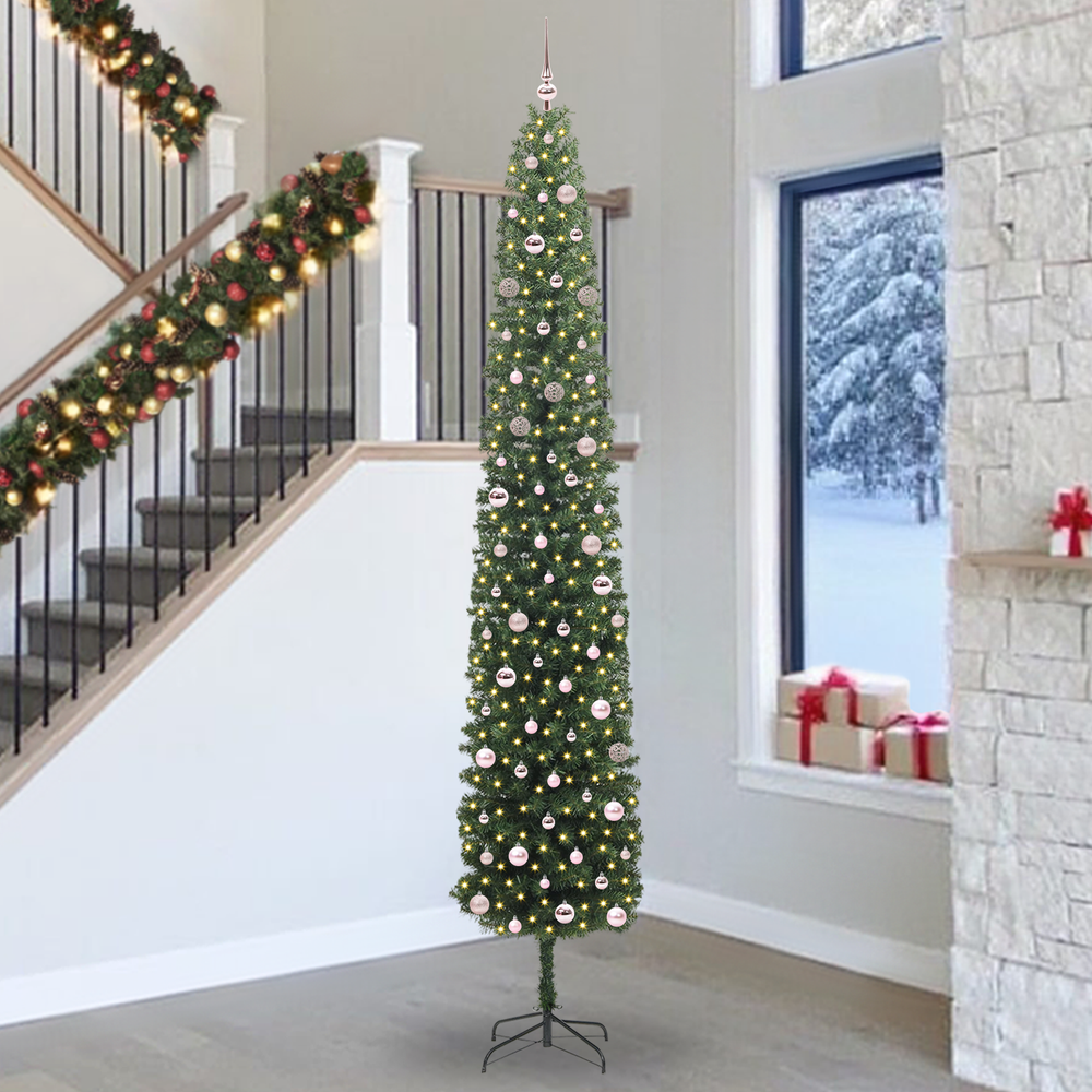 Artificial Christmas Tree Green 300 cm PVC, Steel and Plastic
