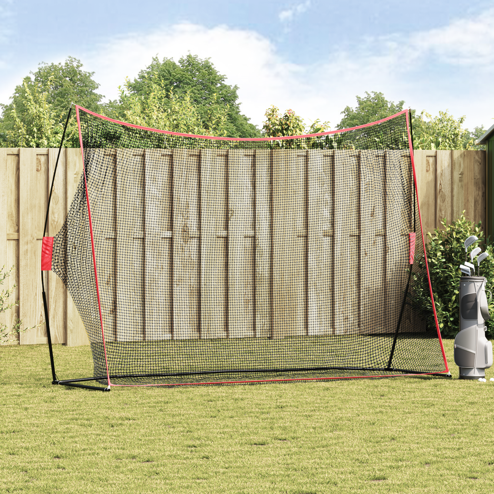 Golfas mokymo priemonės Juoda 309 x 93 x 216 cm Poliesteris