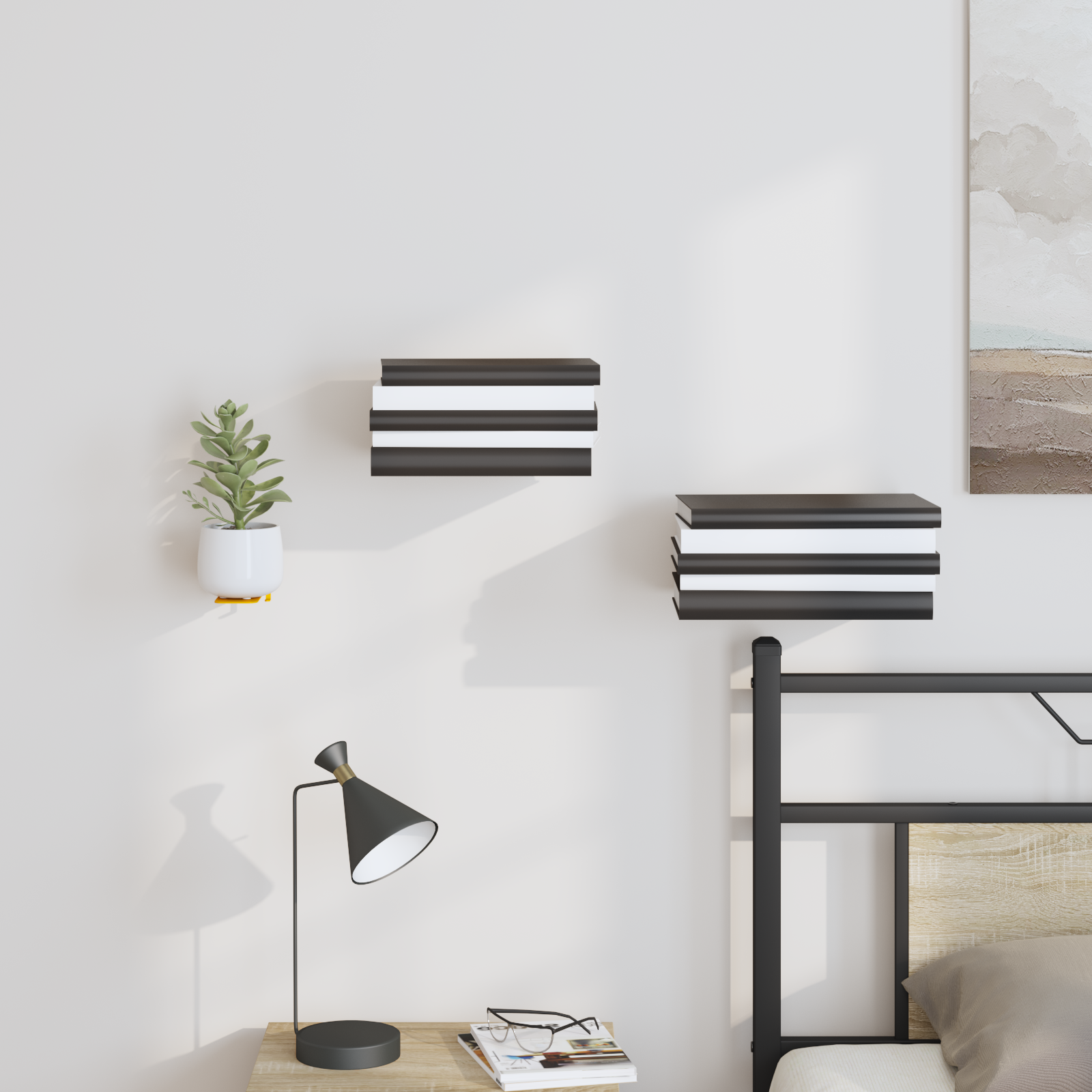 Plūduriuojanti lentyna 8 pcs Garučių geltona 6 x 10,8 x 6,6 cm