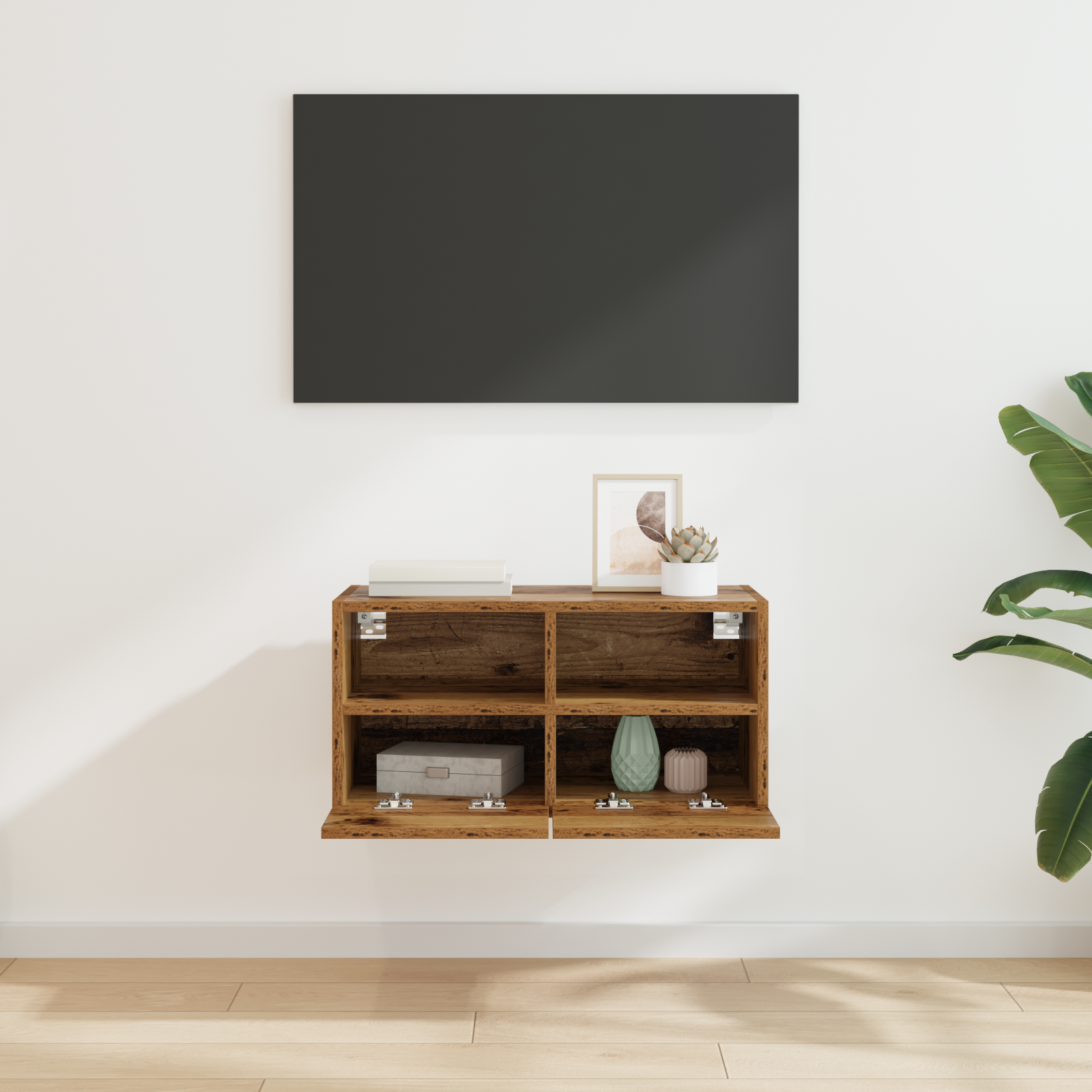 TV sieninė spintelė Senovinis medis 60 x 30 x 30 cm
