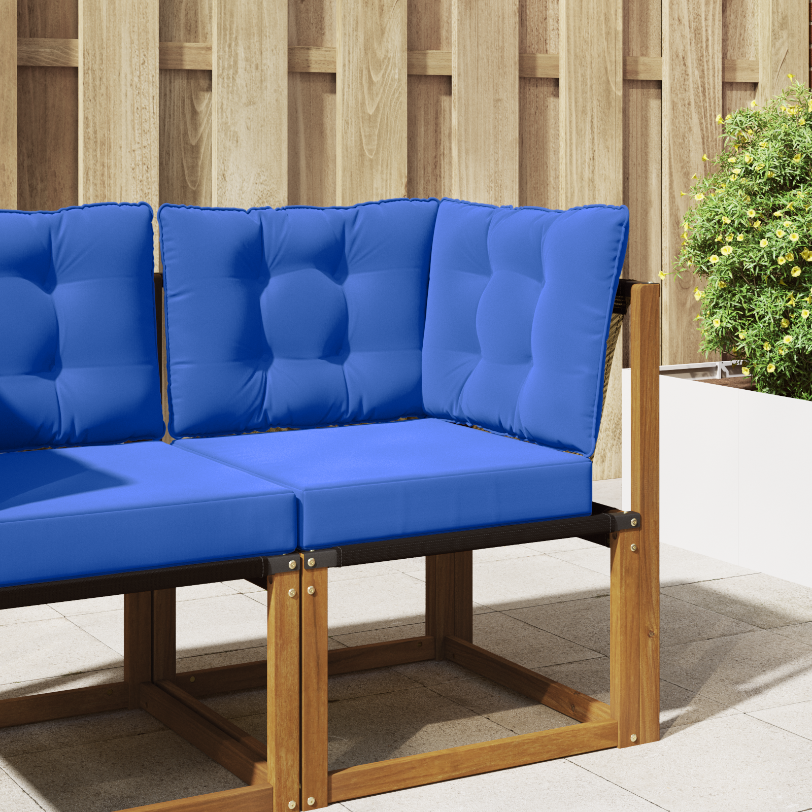 Lauko sofa pagalvėlė 3 pcs Karališka mėlyna Poliesteris