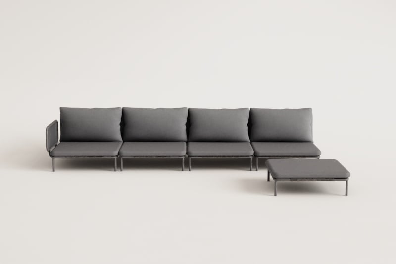 Corner sofa GRAFITO, four-piece set