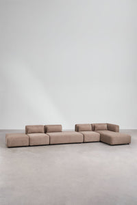 Kampinė sofa FOGLERA, kupranugario šenilo